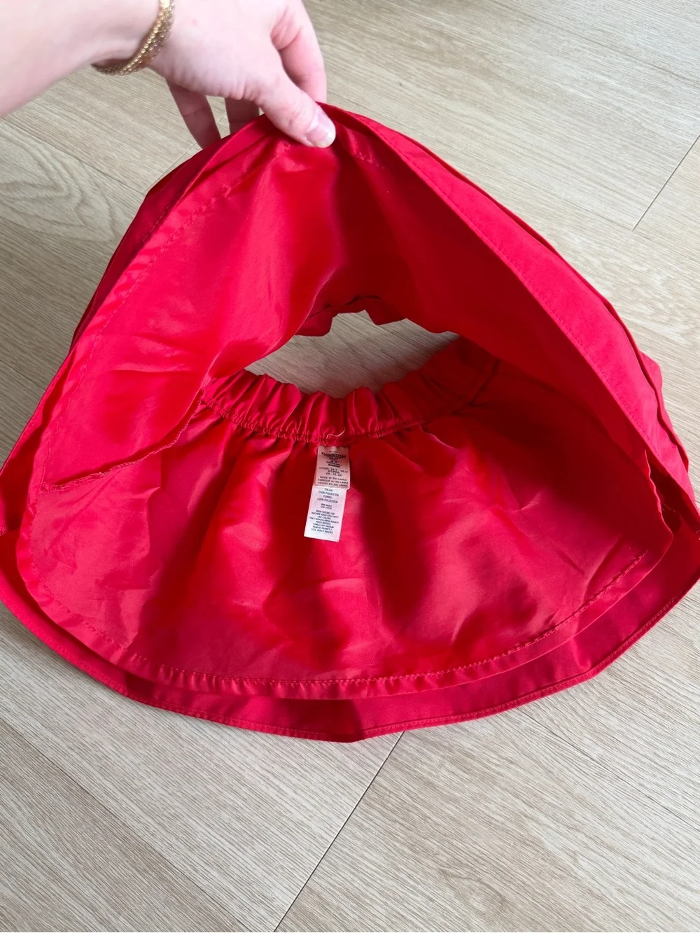 Osh Kosh B’gosh Little Girl’s Red Ruffle Pull-On Skirt Sz 2T